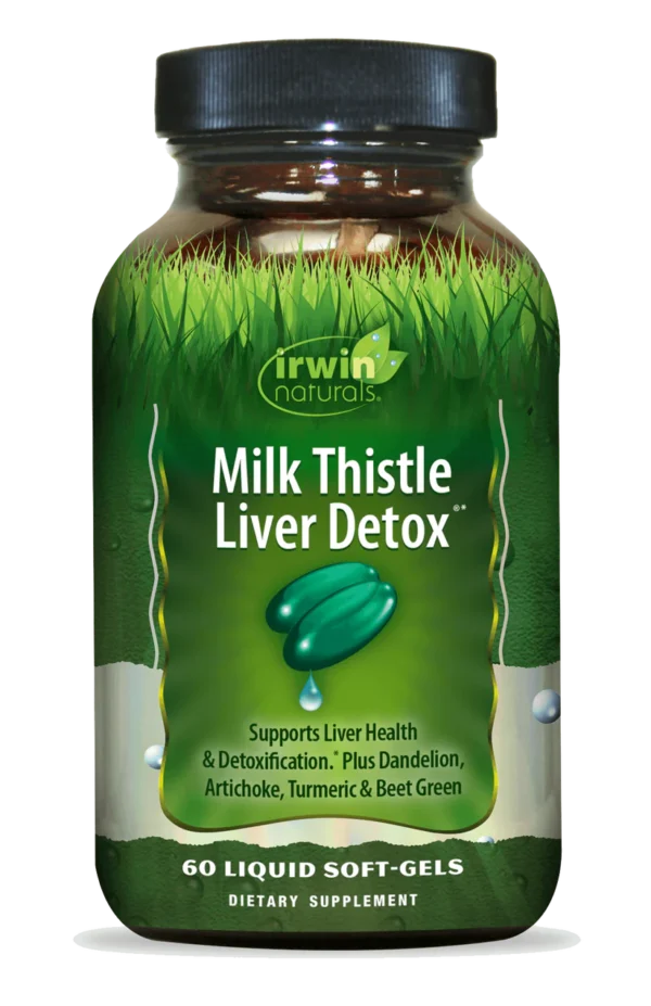 Irwin Naturals Milk Thistle Liver Detox plus BioPerine Softgels, 60 CT