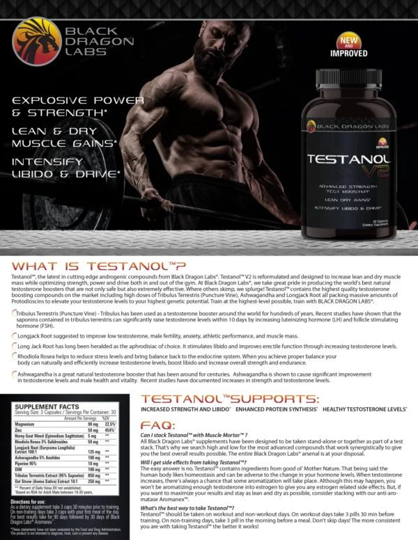 Black Dragon Labz Testanol - Image 2