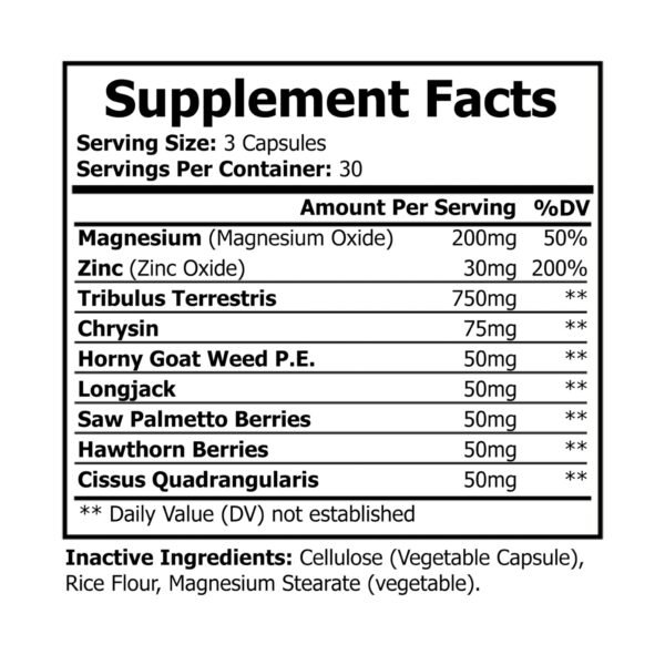 Testosterone Booster (90 Capsules) - Image 7