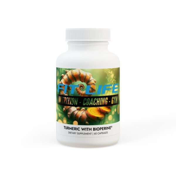 Turmeric with BioPerine® (Black Pepper Fruit Extract) Supplement (60 Capsules)