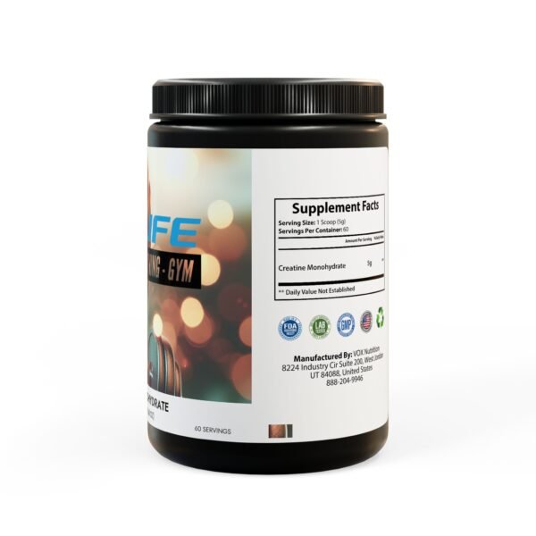 Creatine Monohydrate Supplement (300g, 10.58oz) - Image 3