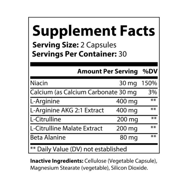 L-Arginine Supplement (60 Capsules) - Image 7