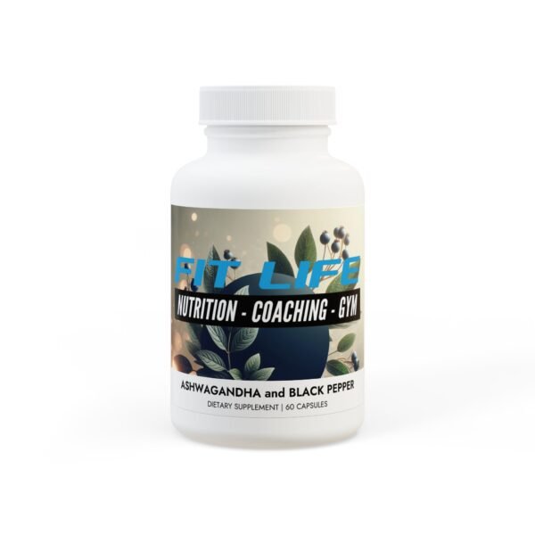 Ashwagandha and Black Pepper Supplement (60 capsules)