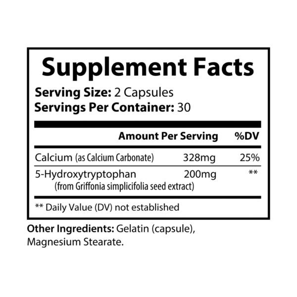 5-HTP Supplement (60 Capsules) - Image 7