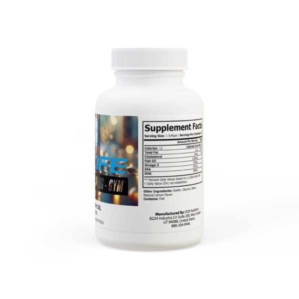 Omega 3 Fish Oil Supplement (60 Softgels) - Image 3