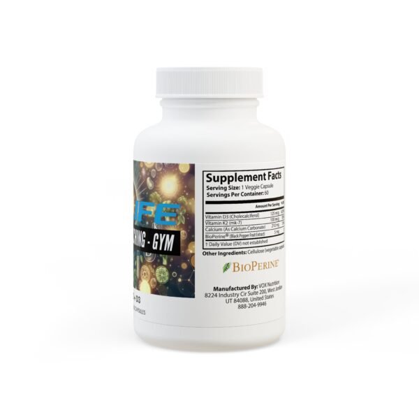 Vitamin K2 + D3 Supplement (60 Capsules) - Image 3